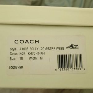Coach Folly Sneakers sz10